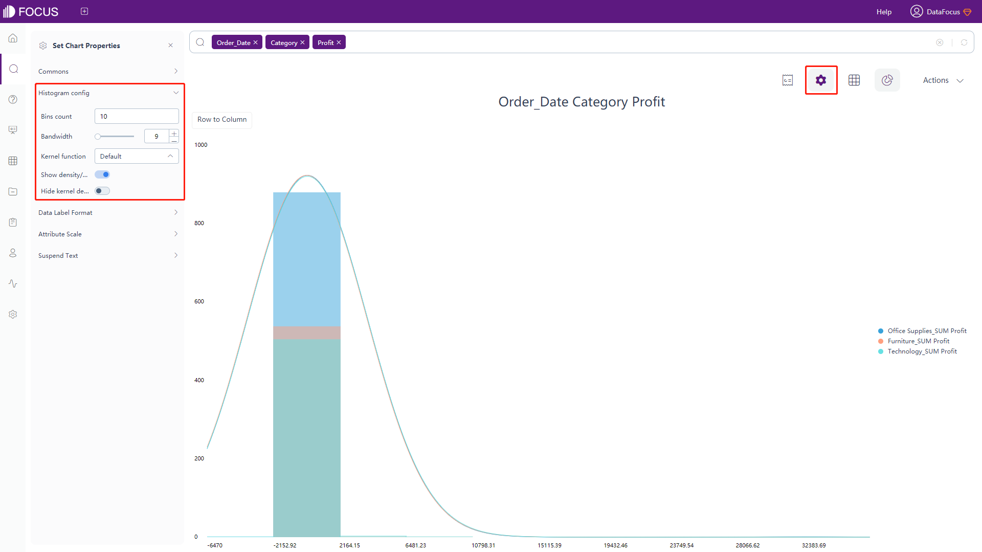 Figure 3-4-89 Histogram - histogram config